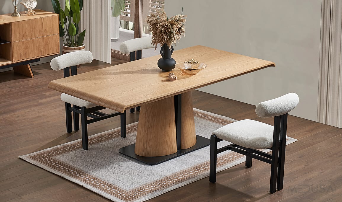 Medusa Home Mobilya - City Siyah Yemek Odası