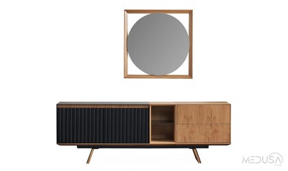 Medusa Home Mobilya - City Siyah Yemek Odası