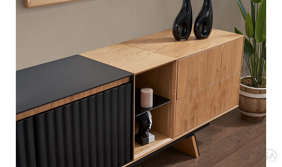 Medusa Home Mobilya - City Siyah Yemek Odası