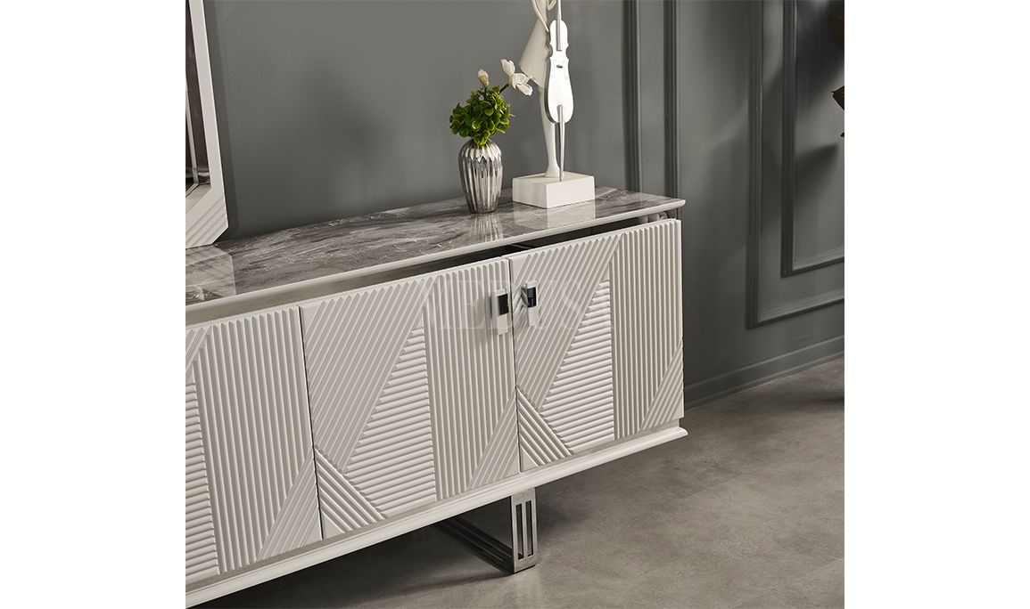 Medusa Home Mobilya - Clara Beyaz Konsol