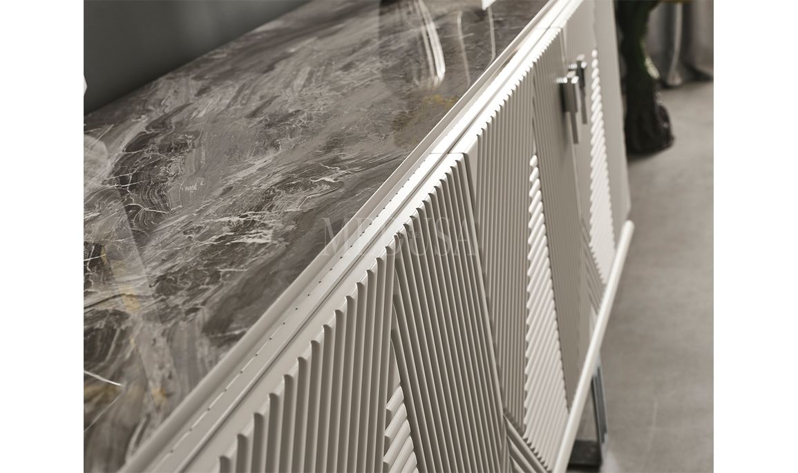 Medusa Home Mobilya - Clara Beyaz Konsol