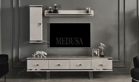 Medusa Home - Clara Beyaz Tv Ünitesi Medusa Home - Clara Beyaz Tv Ünitesi