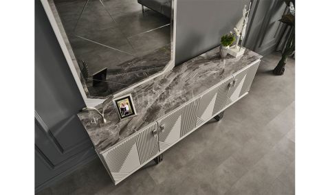 Medusa Home Mobilya - Clara Beyaz Yemek Odası
