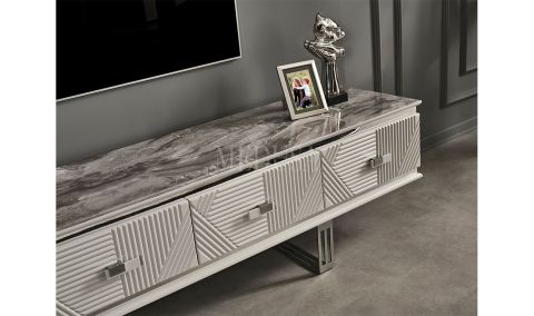 Medusa Home Mobilya - Clara Beyaz Yemek Odası