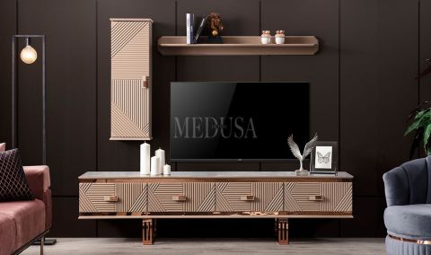 Medusa Home - Clara Bronz Tv Ünitesi Medusa Home - Clara Bronz Tv Ünitesi
