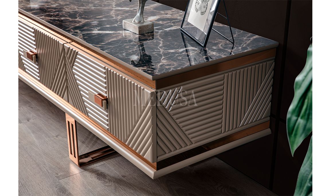 Medusa Home Mobilya - Clara Bronz Tv Ünitesi