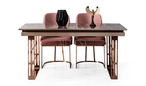 Medusa Home Mobilya - Clara Bronz Yemek Odası
