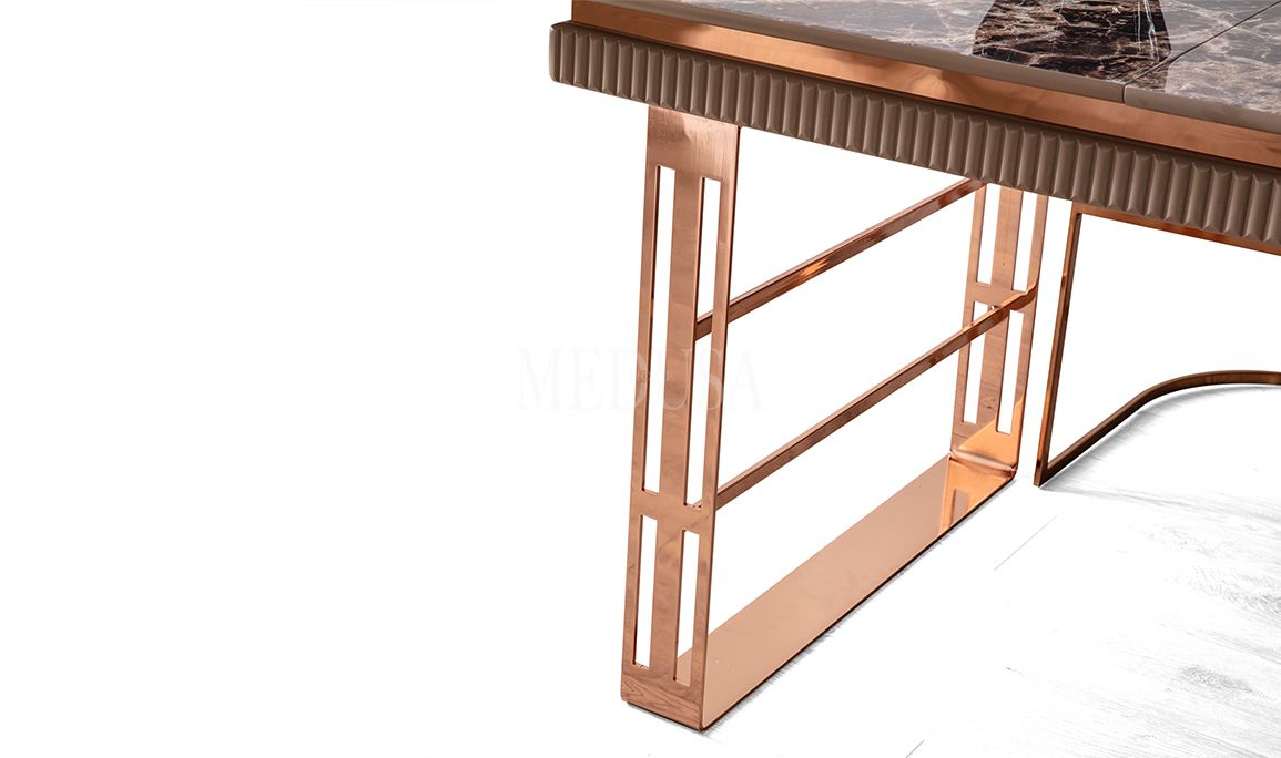 Medusa Home Mobilya - Clara Bronz Yemek Odası
