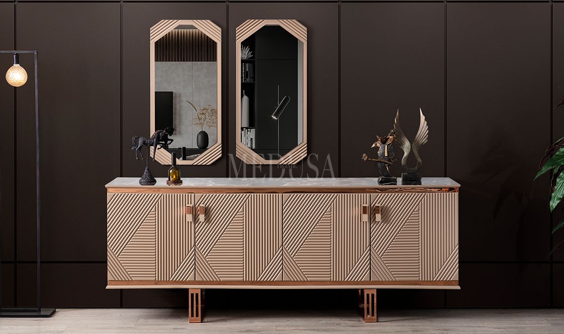 Medusa Home Mobilya - Clara Bronz Yemek Odası