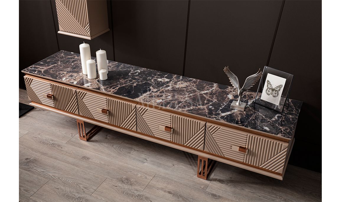 Medusa Home Mobilya - Clara Bronz Yemek Odası