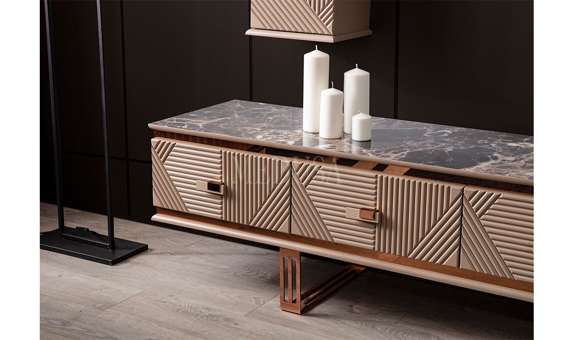 Medusa Home Mobilya - Clara Bronz Yemek Odası