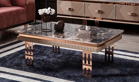 Medusa Home Mobilya - Clara Bronz Yemek Odası