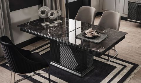 Medusa Home Mobilya - Clara Siyah Yemek Odası