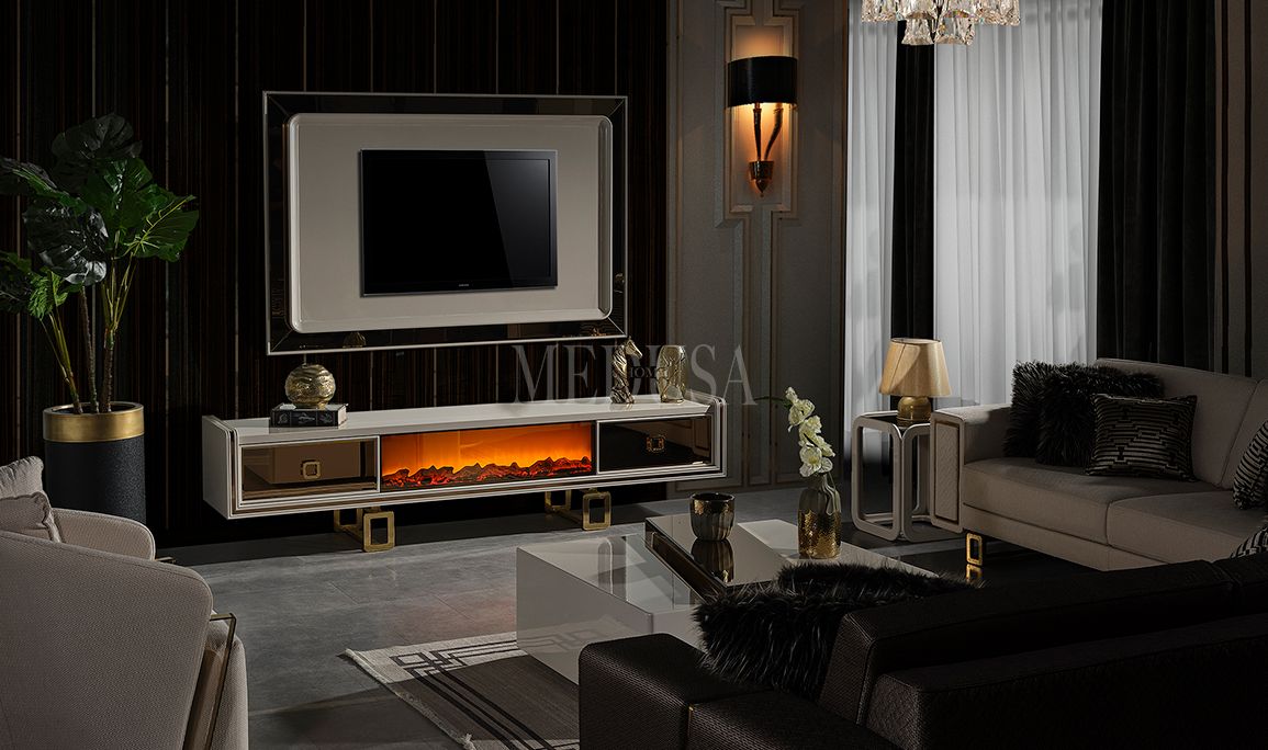 Medusa Home Mobilya - Class Şömineli Tv Ünitesi