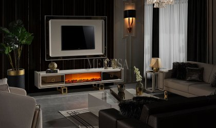 Medusa Home Mobilya - Class Şömineli Tv Ünitesi