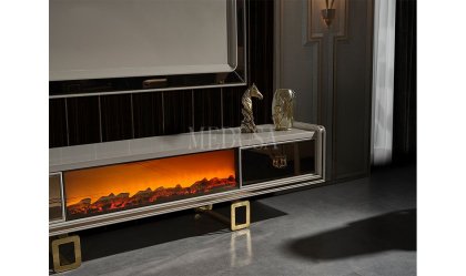 Medusa Home Mobilya - Class Şömineli Tv Ünitesi