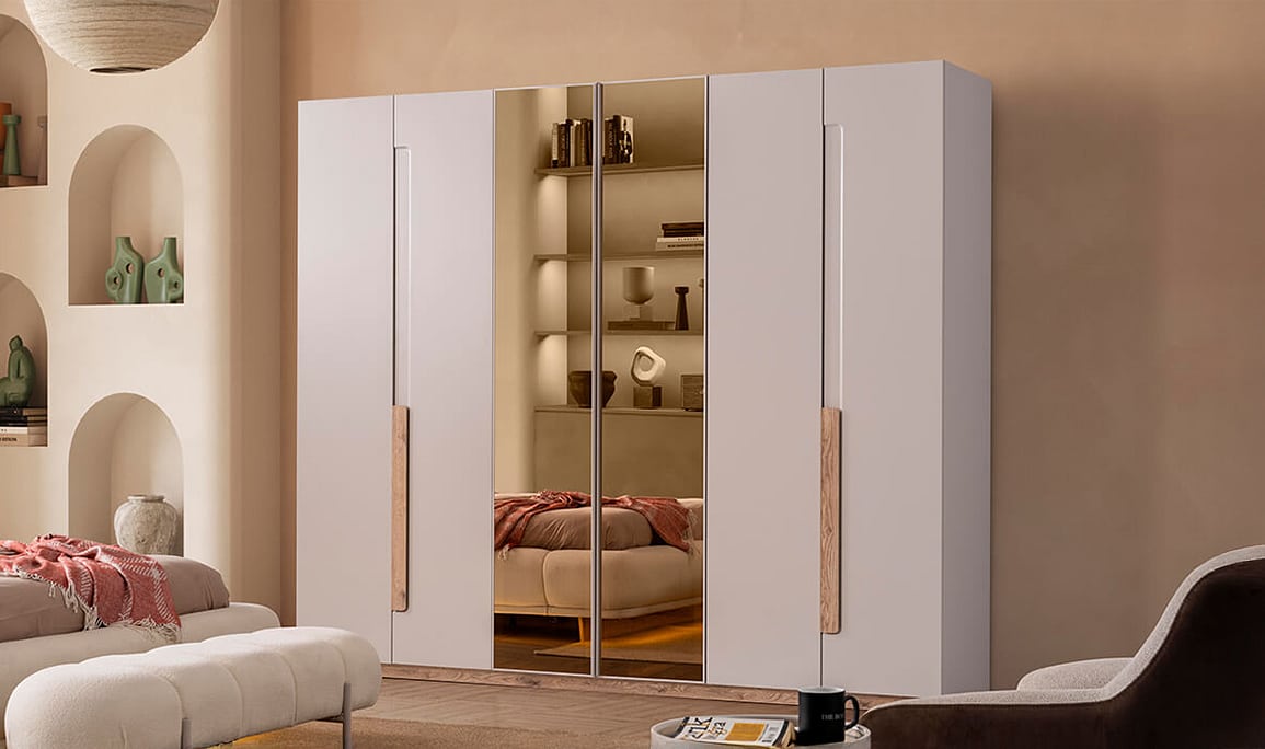 Medusa Home Mobilya - Coco 6 Kapaklı Gardırop