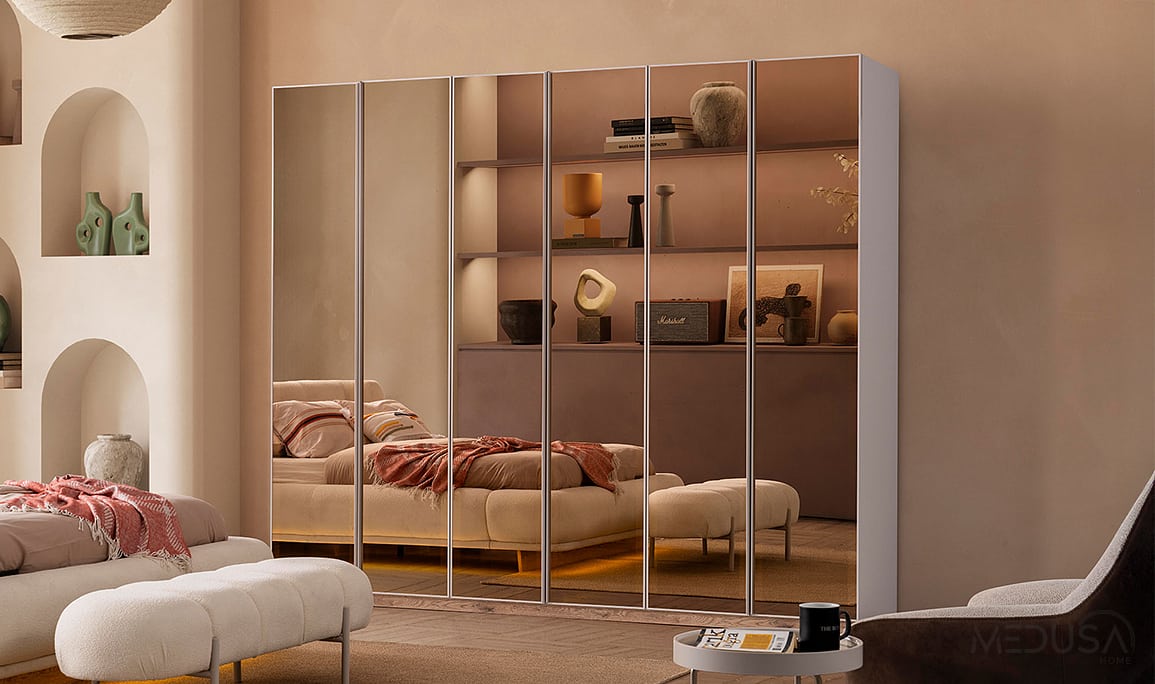 Medusa Home Mobilya - Coco Full Mirror Gardırop