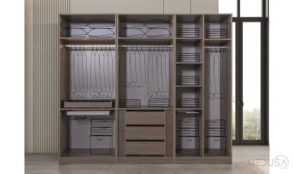 Medusa Home Mobilya - Cona 6 Kapılı Gardırop