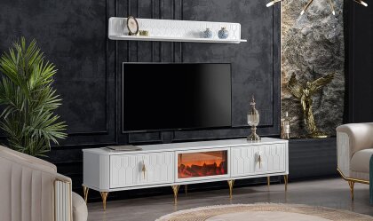 Medusa Home Mobilya - Constantine Şömineli Tv Ünitesi