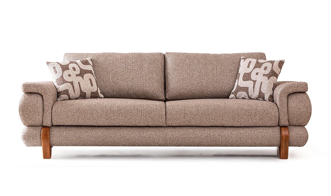 Medusa Home Mobilya - Cooper Kahve Üçlü Koltuk