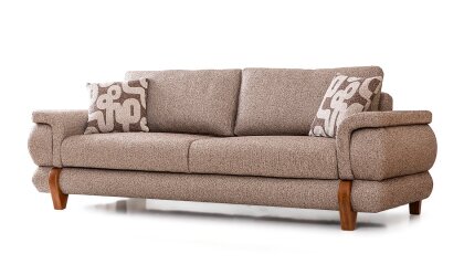Medusa Home Mobilya - Cooper Kahve Üçlü Koltuk