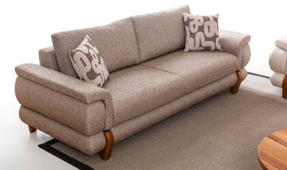 Medusa Home Mobilya - Cooper Kahve Üçlü Koltuk