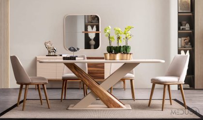 Medusa Home Mobilya - Cora Yemek Masası - Sabit Yemek Masaları Medusa Home Mobilya - Cora Yemek Masası - Sabit Yemek Masaları