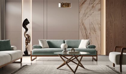 Medusa Home - Cosa Yeşil Üçlü Koltuk Medusa Home - Cosa Yeşil Üçlü Koltuk