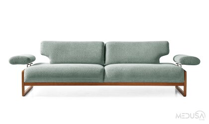 Medusa Home Mobilya - Cosa Yeşil Üçlü Koltuk