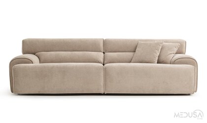 Medusa Home Mobilya - Cosmos Bej Üçlü Koltuk