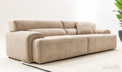 Medusa Home Mobilya - Cosmos Bej Üçlü Koltuk
