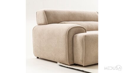Medusa Home Mobilya - Cosmos Bej Üçlü Koltuk
