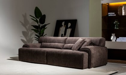 Medusa Home Mobilya - Cosmos Kahve Üçlü Koltuk