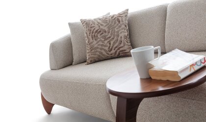 Medusa Home Mobilya - Cosy Beyaz Üçlü Koltuk