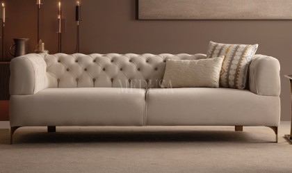 Medusa Home - Cratos Antik Kapitoneli Üçlü Koltuk Medusa Home - Cratos Antik Kapitoneli Üçlü Koltuk