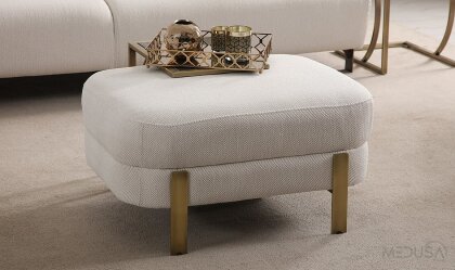 Medusa Home - Cratos Antik Metal Puf Medusa Home - Cratos Antik Metal Puf