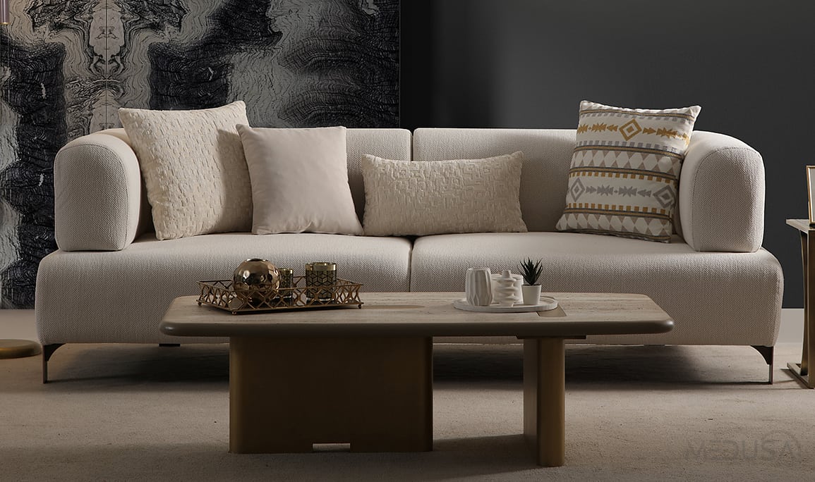 Medusa Home Mobilya - Cratos Antik Yataklı Koltuk Takımı