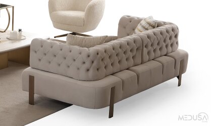 Medusa Home Mobilya - Cratos Antik Yataklı Koltuk Takımı