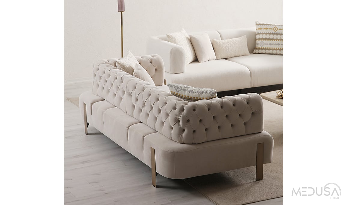 Medusa Home Mobilya - Cratos Antik Yataklı Koltuk Takımı