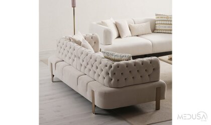 Medusa Home Mobilya - Cratos Antik Yataklı Koltuk Takımı