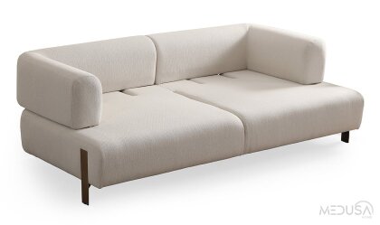 Medusa Home Mobilya - Cratos Antik Yataklı Üçlü Koltuk