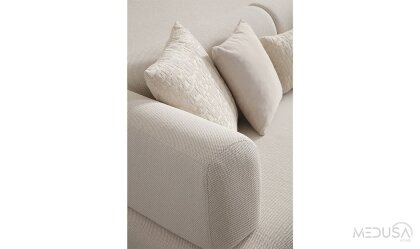 Medusa Home Mobilya - Cratos Antik Yataklı Üçlü Koltuk