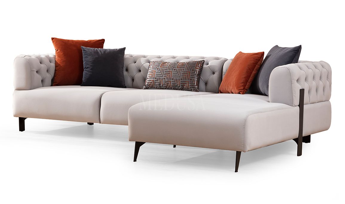 Medusa Home Mobilya - Cratos Kapitoneli Köşe Takımı