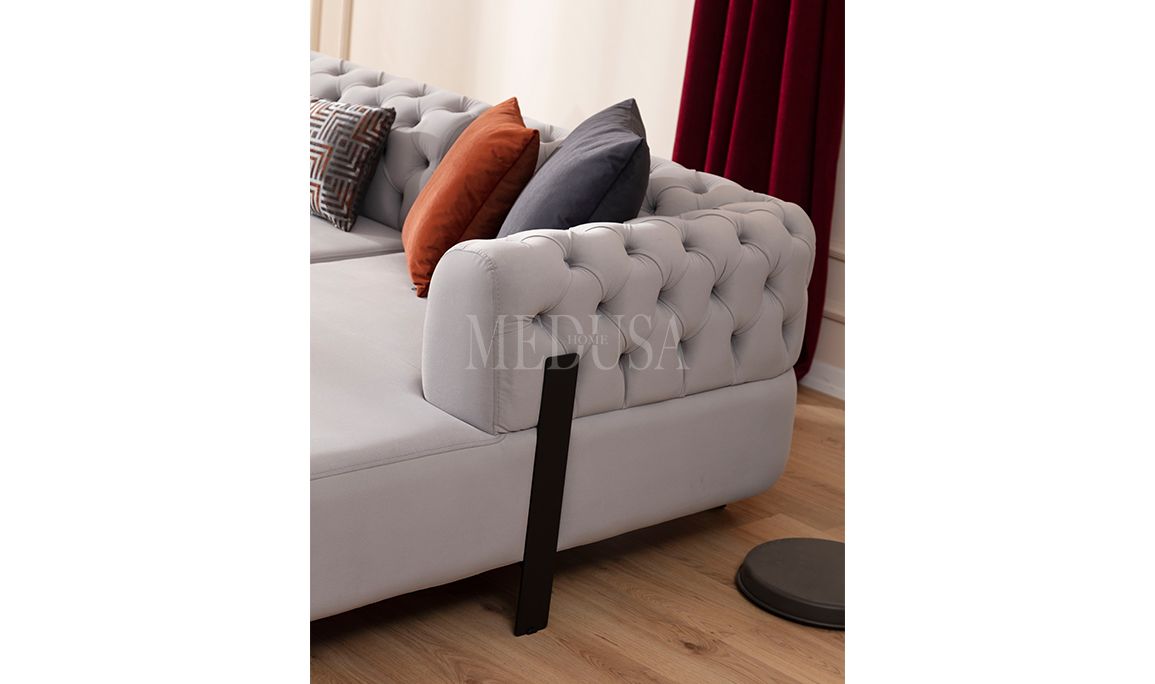 Medusa Home Mobilya - Cratos Kapitoneli Köşe Takımı