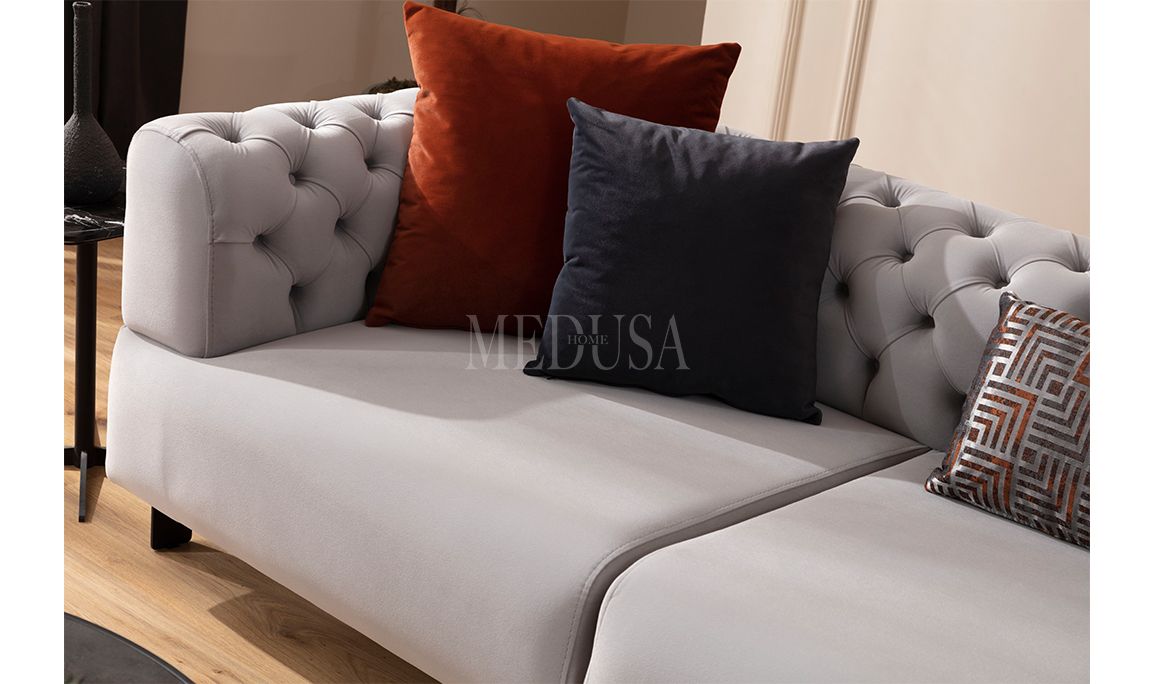 Medusa Home Mobilya - Cratos Kapitoneli Köşe Takımı