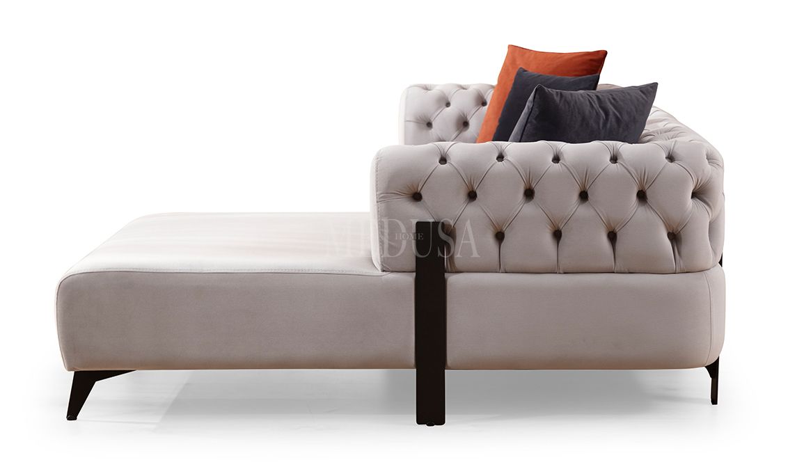 Medusa Home Mobilya - Cratos Kapitoneli Köşe Takımı