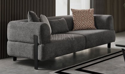 Medusa Home Mobilya - Cratos Live Düz Üçlü Koltuk