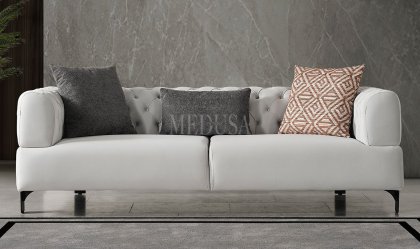 Medusa Home - Cratos Live Kapitoneli Üçlü Koltuk Medusa Home - Cratos Live Kapitoneli Üçlü Koltuk
