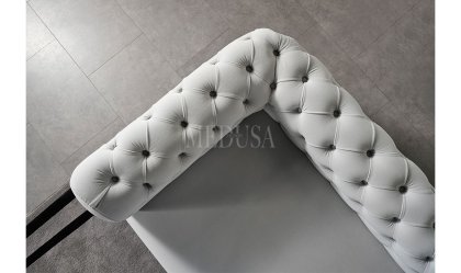 Medusa Home Mobilya - Cratos Live Kapitoneli Üçlü Koltuk